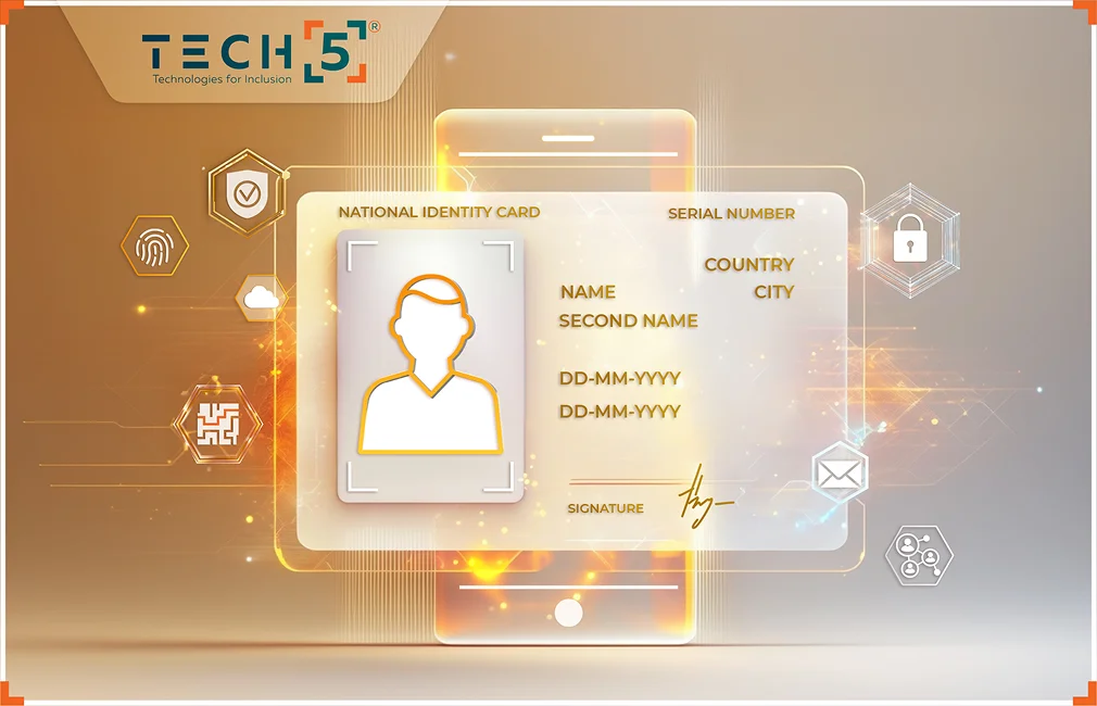 Visual showcasing advanced security measures in a digital environment for identity verification.